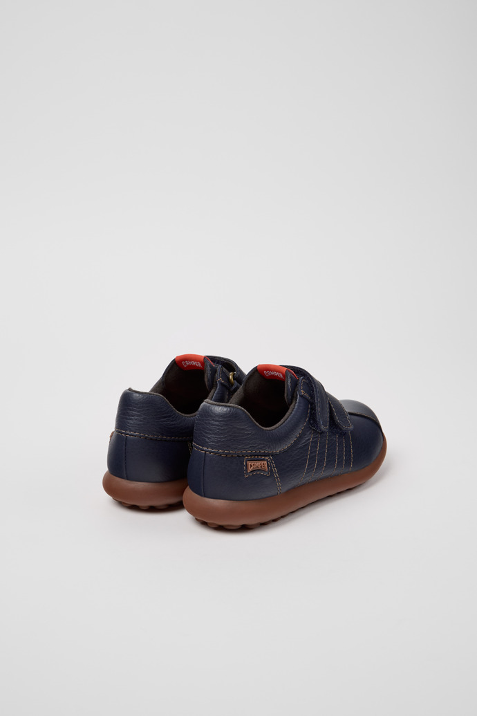 Pelotas Blue Leather and Textile Shoes for Kids.
