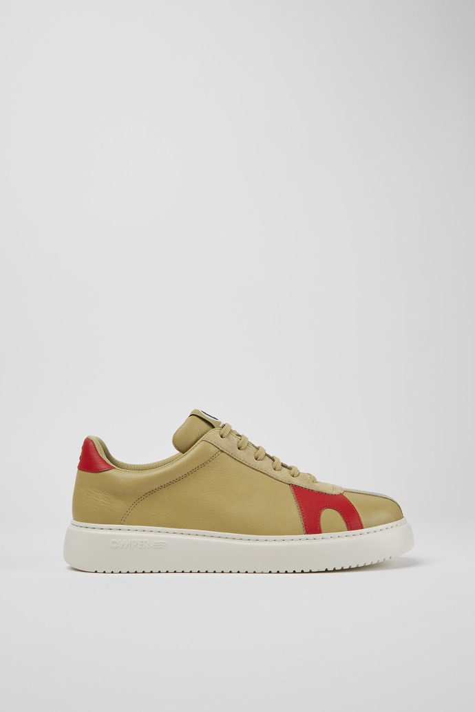 Runner K21 Beige suede and leather sneakers
