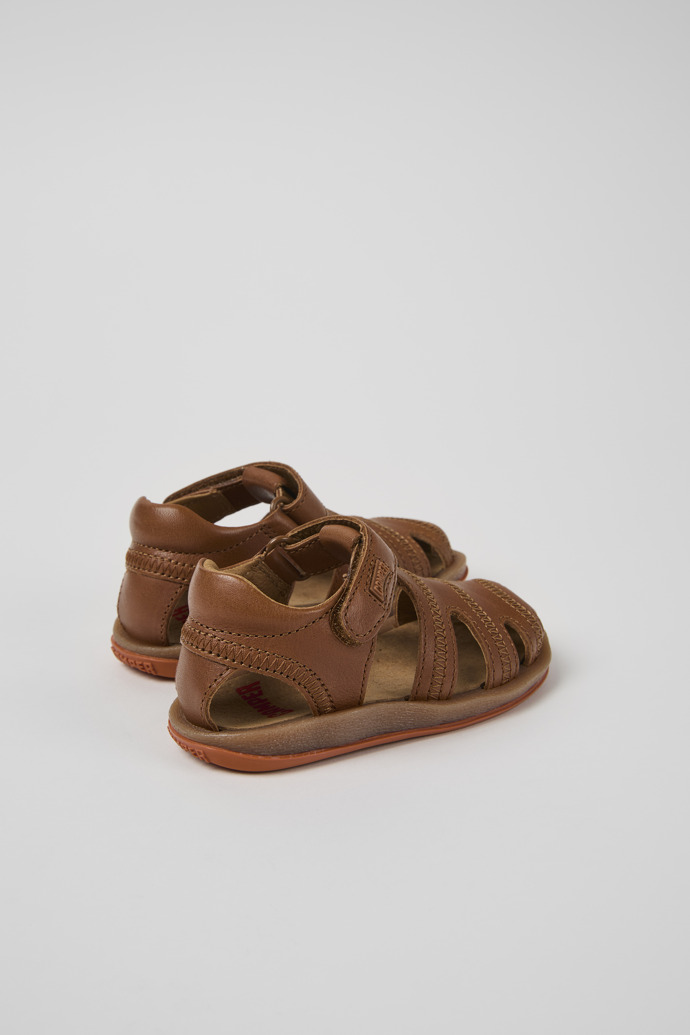 Bicho Brown Leather Kids' Sandals.