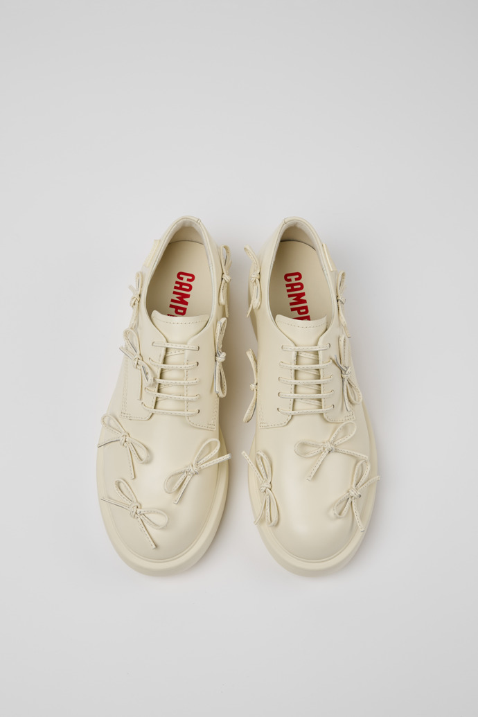 Dean White Leather Women's Shoe.