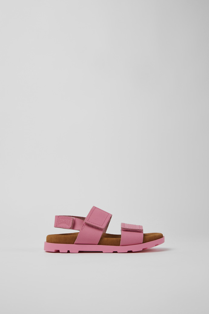 Brutus Sandal Pink leather sandals for kids