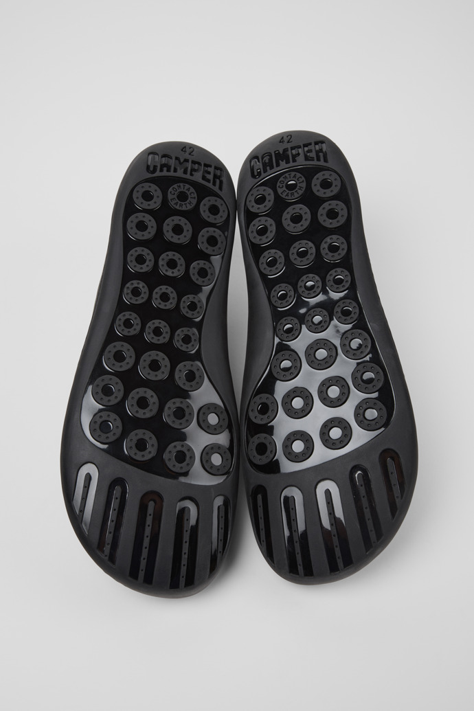 Twins Black Leather Shoes for Men.