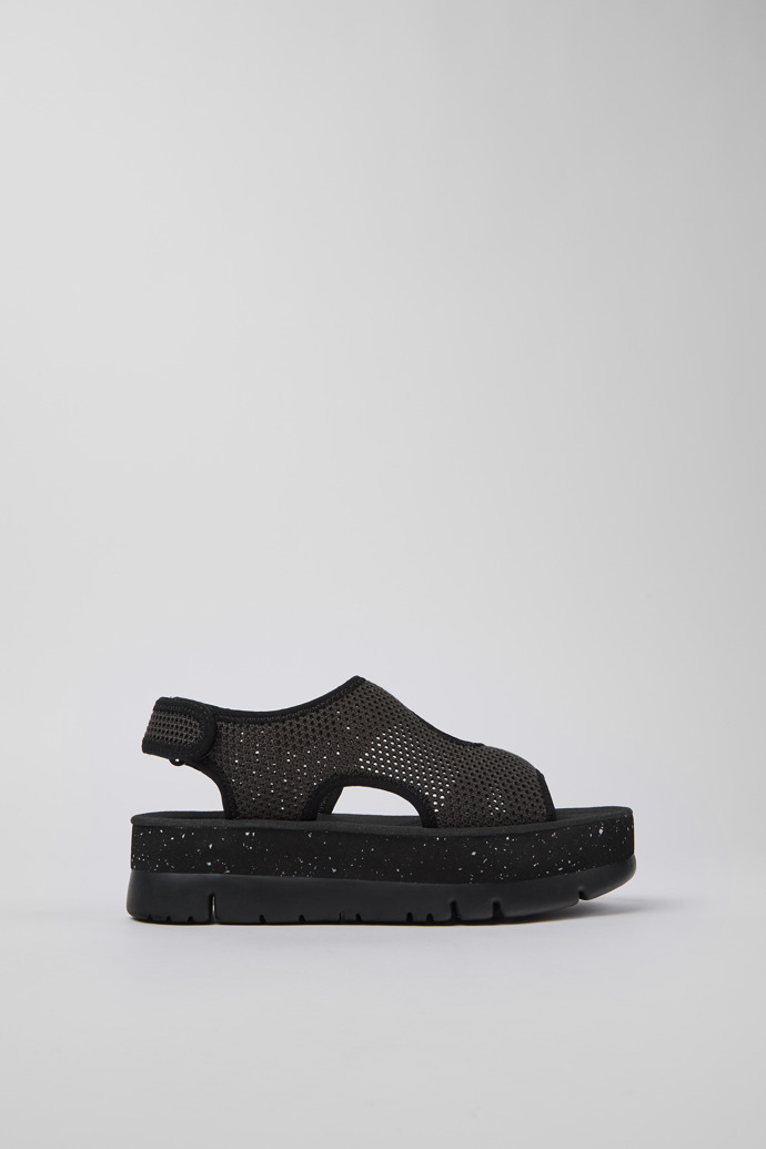 Oruga Up Gray textile sandals for women