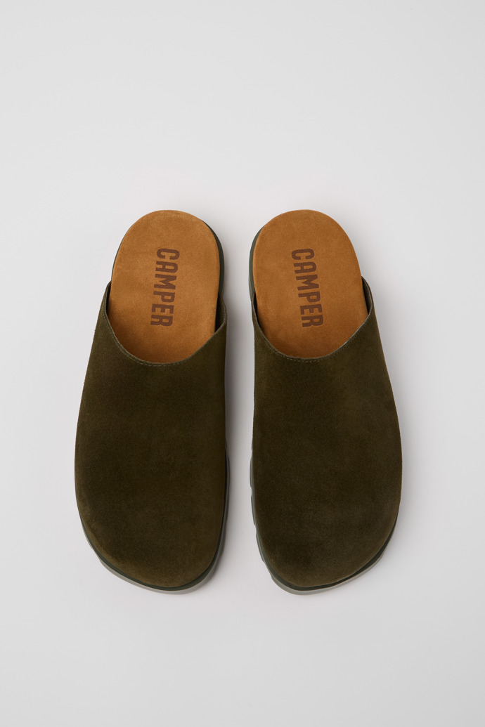 Brutus Sandal Green Nubuck Sandals for Men.