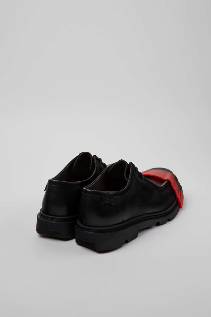 Junction Black Leather Shoes for Men.