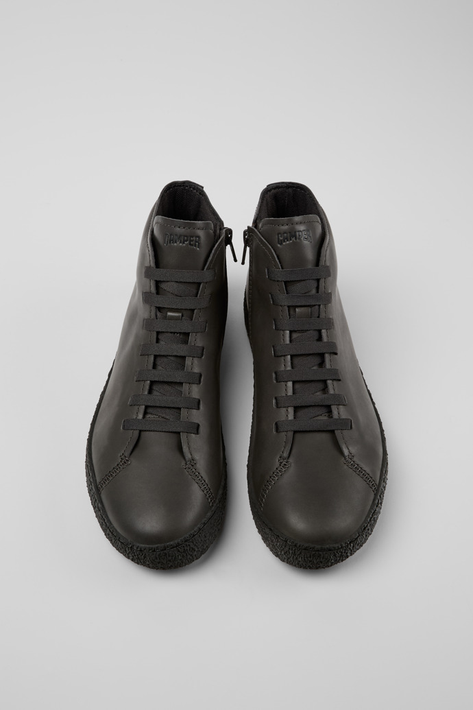 Peu Terreno Gray Leather Desert Boot for Men