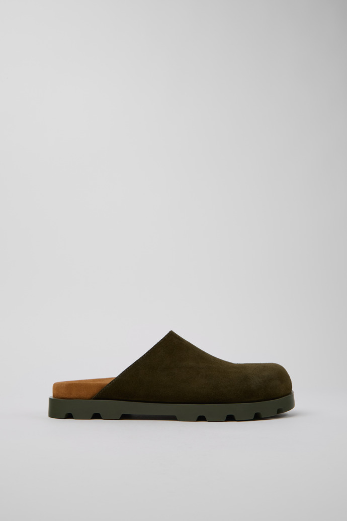 Brutus Sandal Green Nubuck Sandals for Men.