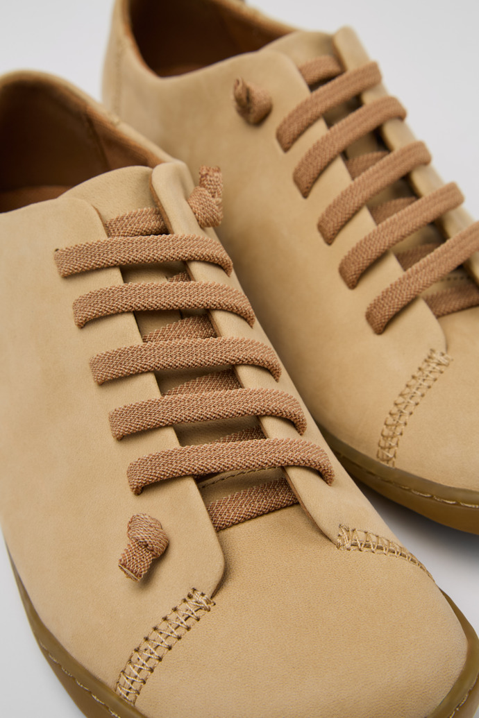 Peu Beige Nubuck Shoes for Women.