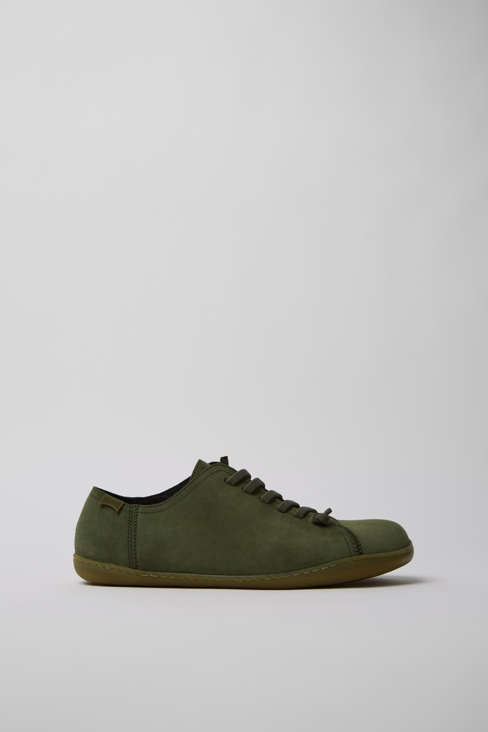 Peu Green Nubuck Shoes for Men.