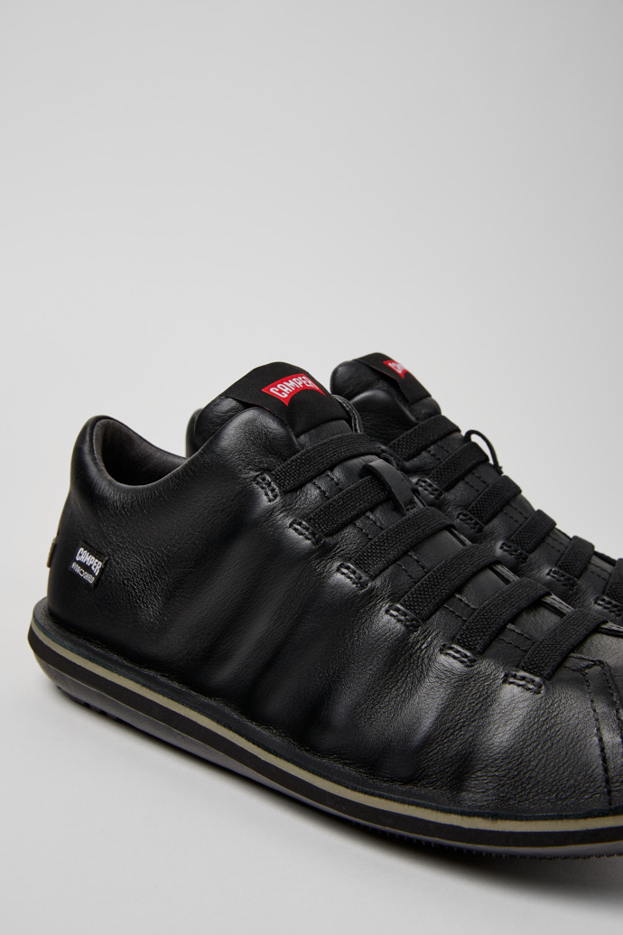 Beetle - HYDROSHIELD Black Leather Ankle Boots for Men.