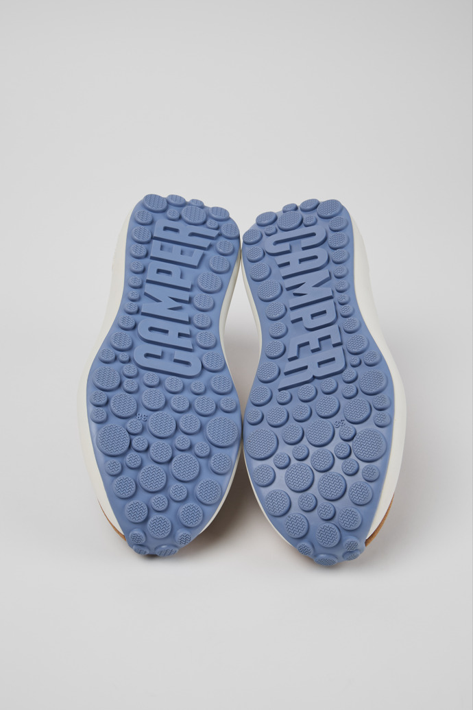 Pelotas Athens Brown and Blue Leather and Nubuck Sneakers for Women.