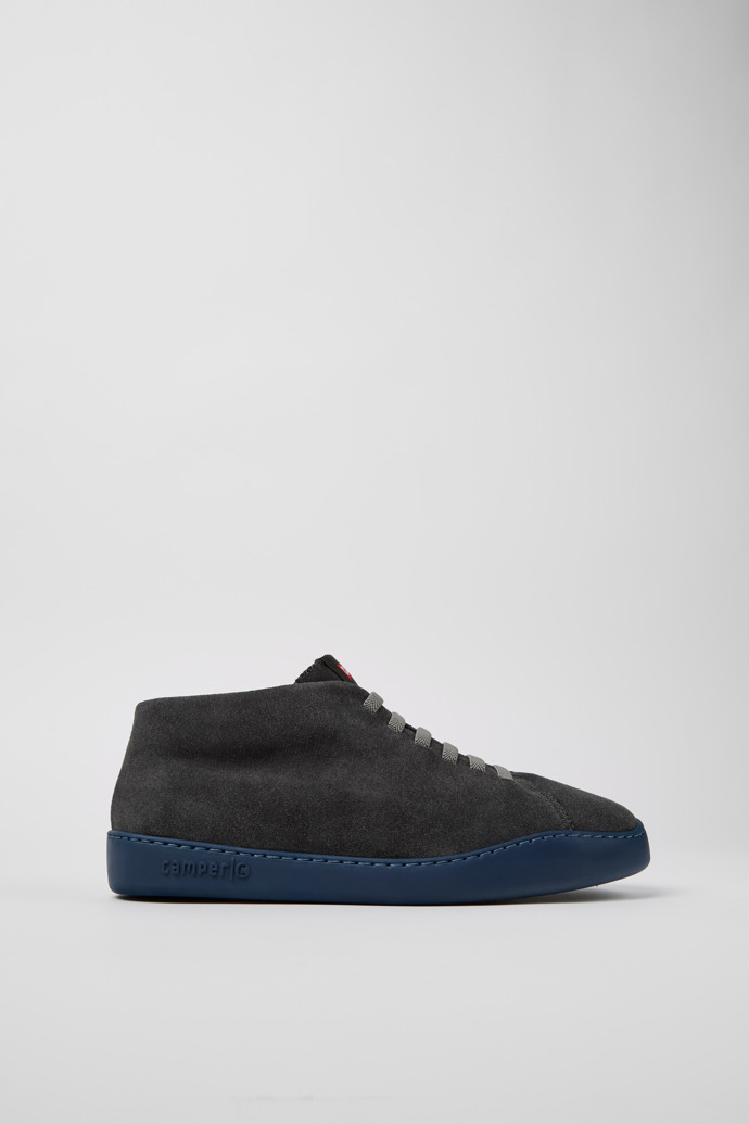 Peu Touring Gray Suede Sneaker Boots for Men.