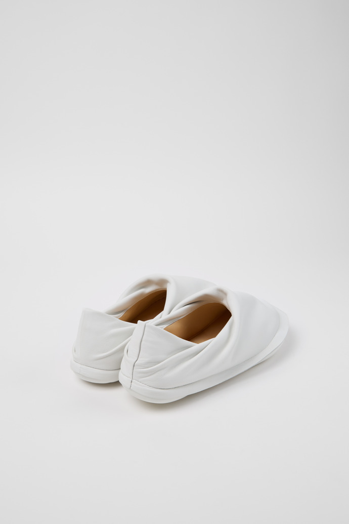 Camper x ISSEY MIYAKE - Peu Form White Leather Men's Shoes.