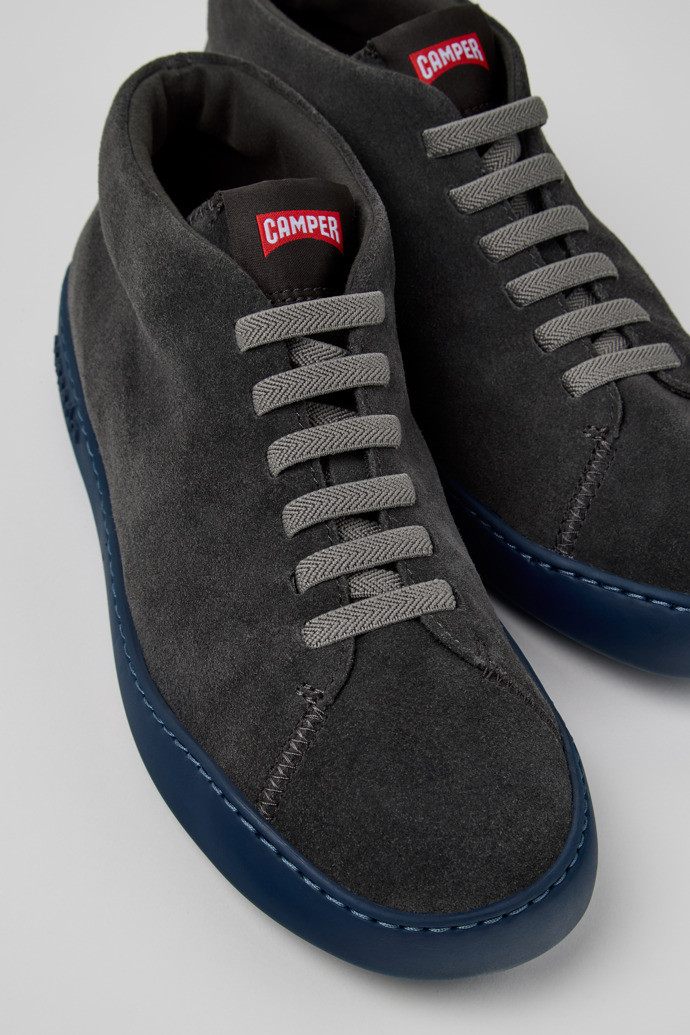 Peu Touring Gray Suede Sneaker Boots for Men.