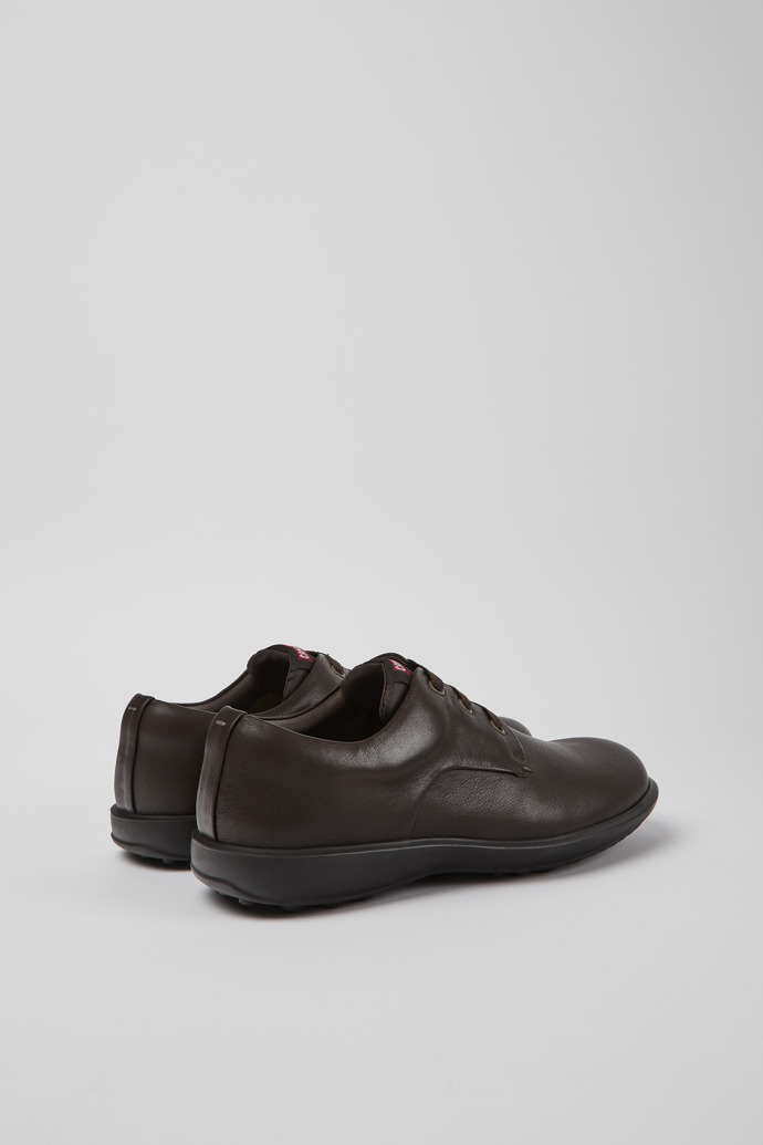 Atom Work Brown Leather Shoes for Men.