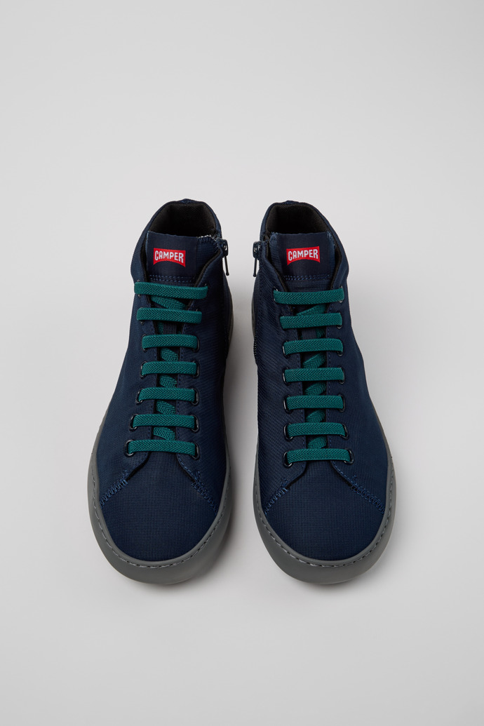 Peu Touring Blue Textile Sneaker Boots for Men.