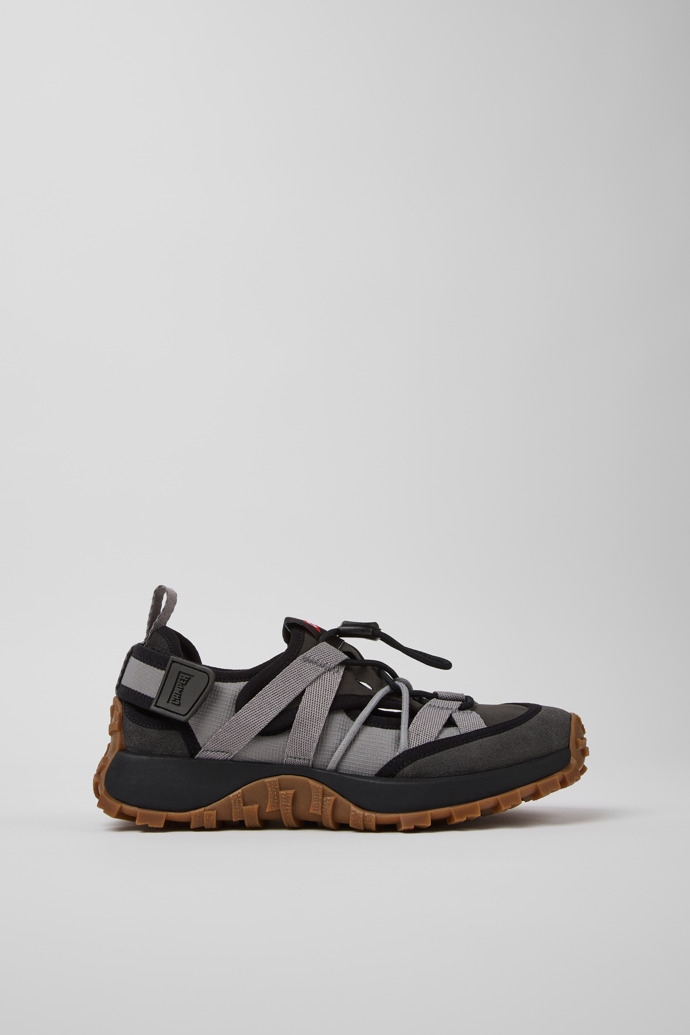 Drift Trail VIBRAM Gray Recycled PET and Nubuck Sneakers for Women.