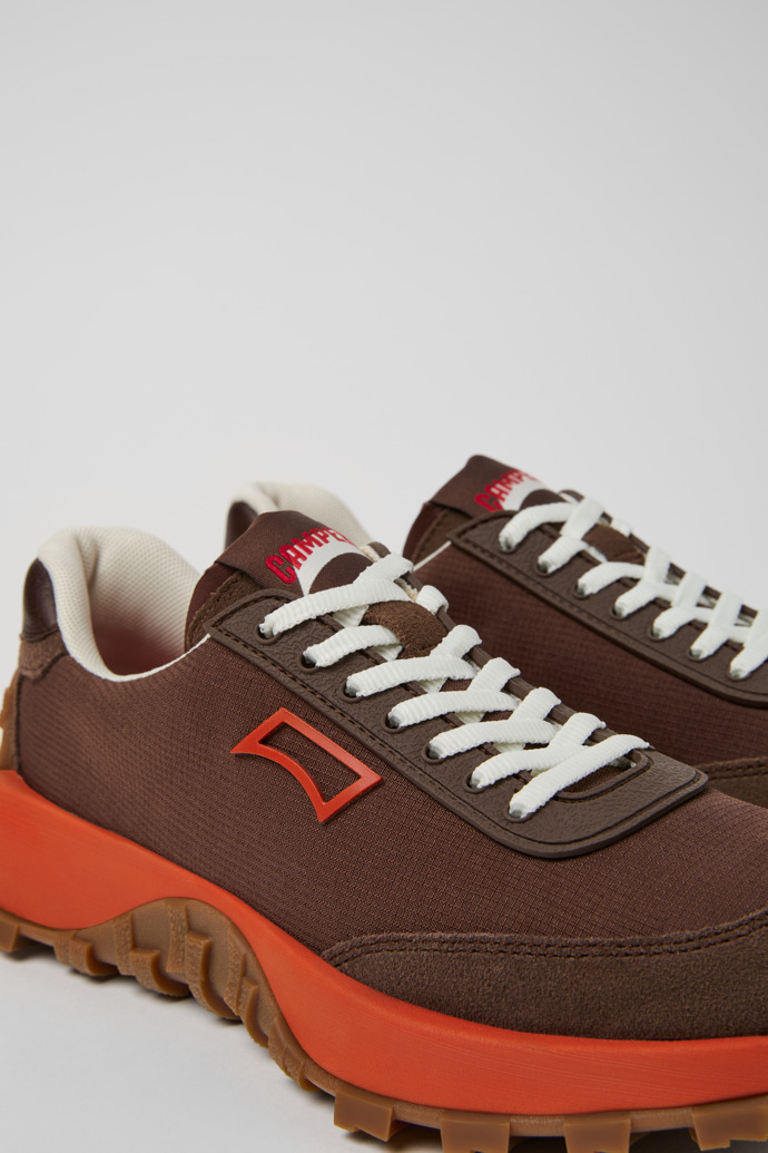 Drift Trail Brown Recycled PET and Leather Sneakers for Women.