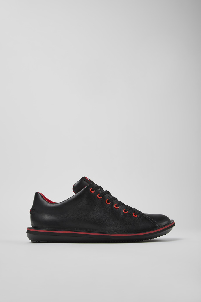 Beetle Black Leather Shoes for Men.