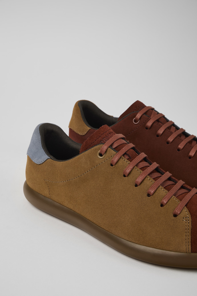 Twins Red and brown nubuck sneaker for men
