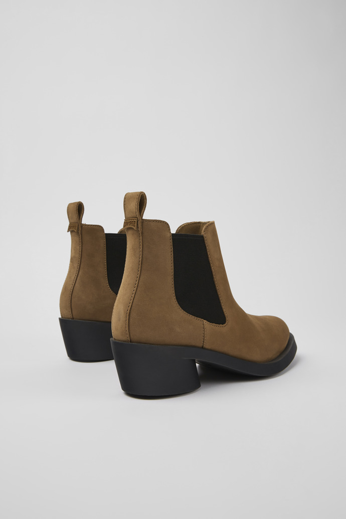 Bonnie Brown nubuck ankle boots for women