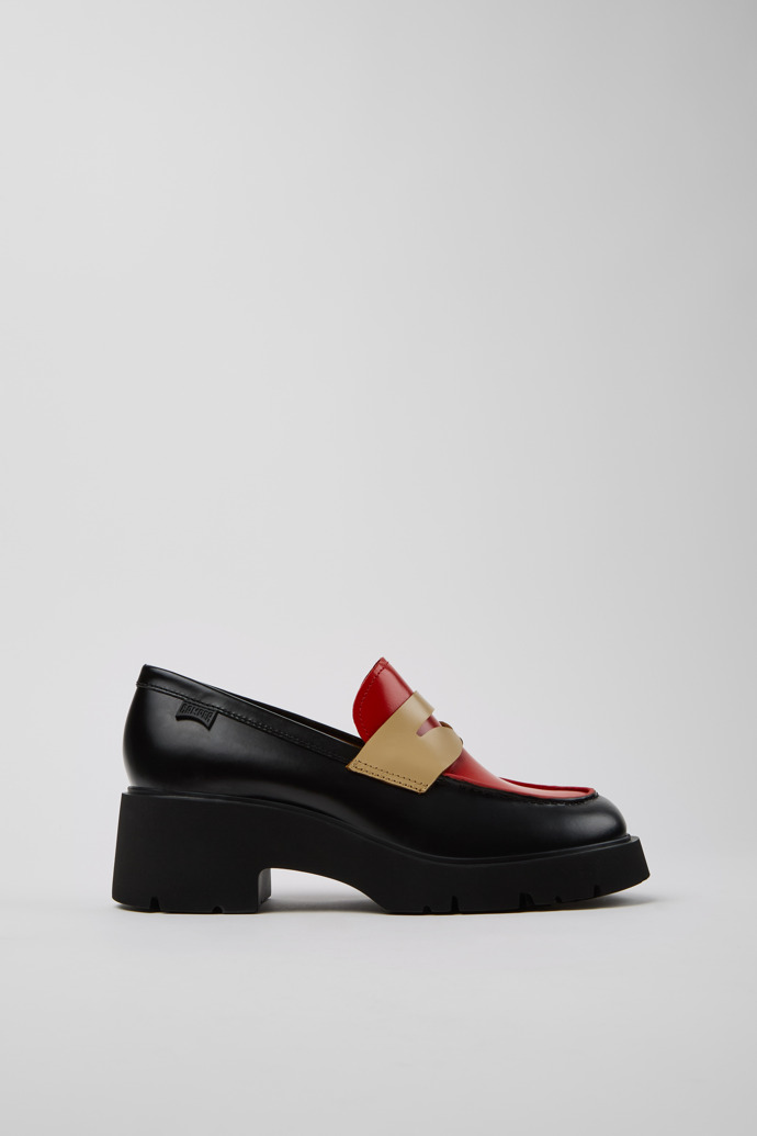 Twins Multicolor Leather Moccasins for Women.