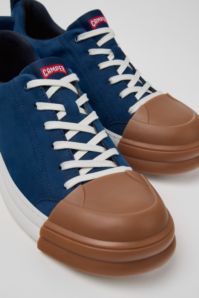 Junction Runner Blue Nubuck Sneakers for Men.