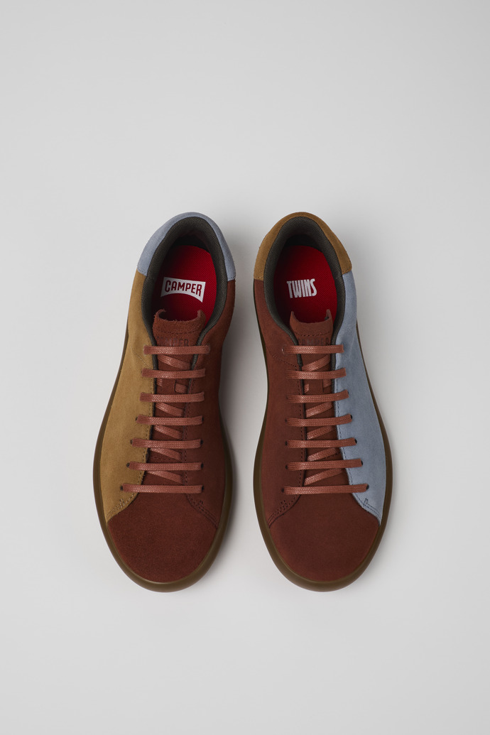 Twins Red and brown nubuck sneaker for men