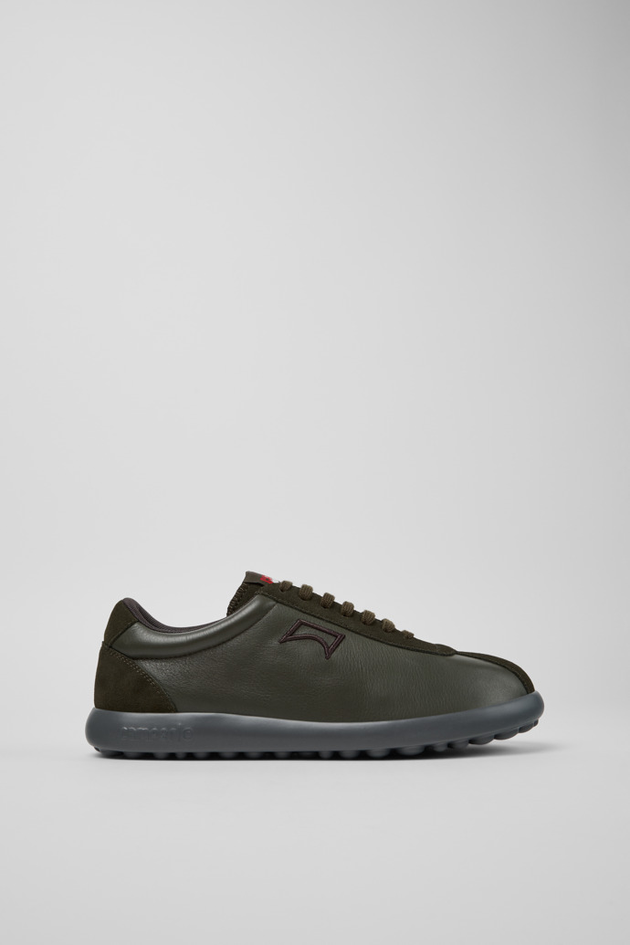 Pelotas XLF Green Leather and Nubuck Sneakers for Men.