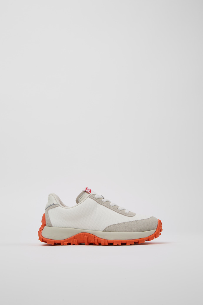 Drift Trail White Textile/Nubuck Sneaker for kids