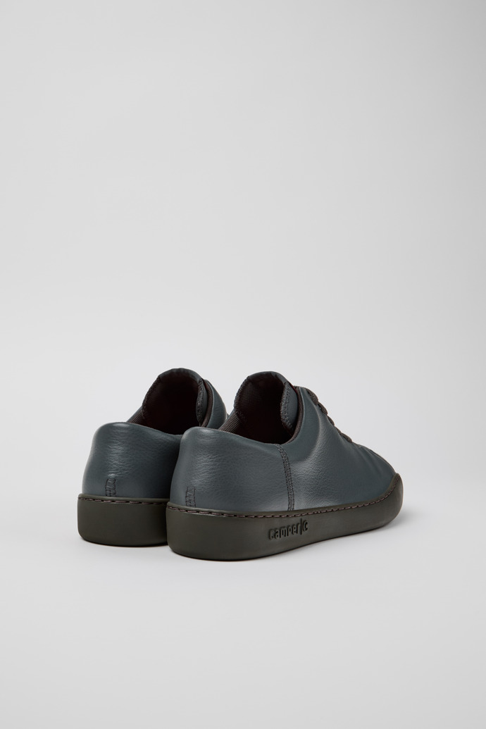 Peu Touring Gray Leather Sneakers for Men.