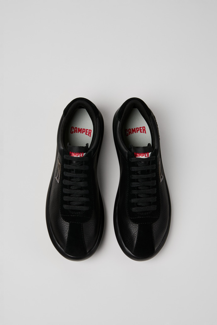 Pelotas XLF Black Leather and Nubuck Sneakers for Women.