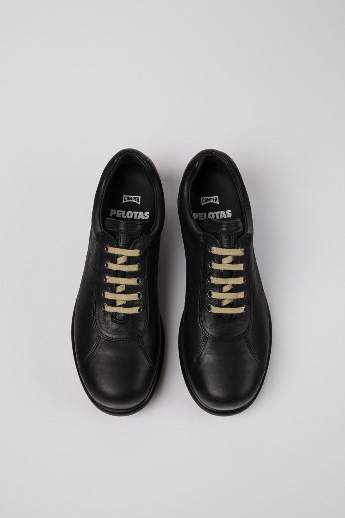 Pelotas Black Vegetable Tanned Leather Shoes for Men.