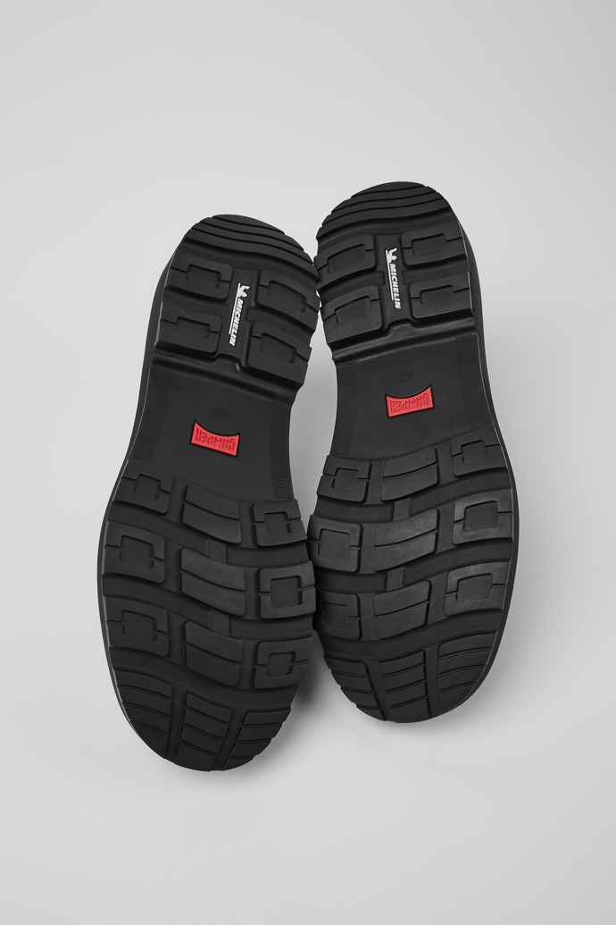 Brutus Trek MICHELIN Black leather ankle boots for men