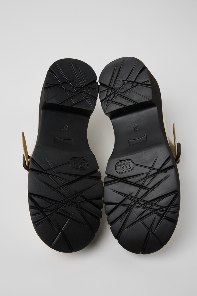 Milah White Leather Women's Shoes.