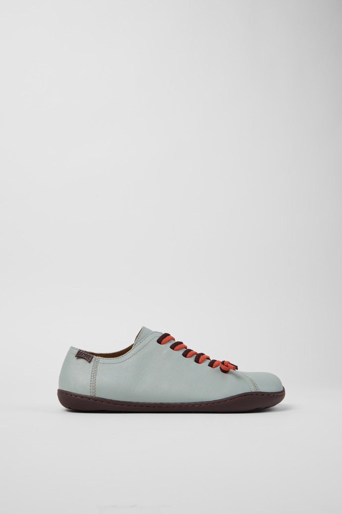 Twins Gray Leather Shoes for Women.