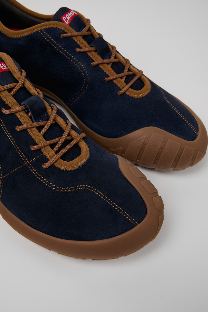 Peu Path Blue Nubuck Sneakers for Men.