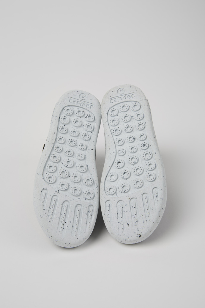 Peu Touring Black leather ankle boots for kids