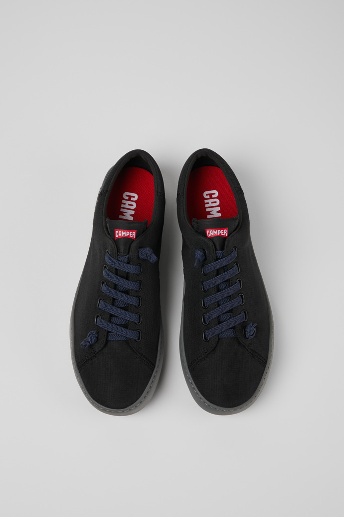Peu Touring Black Recycled PET Men's Sneakers.