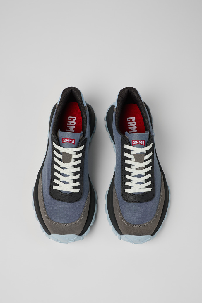 Drift Trail VIBRAM Gray Textile/Nubuck Sneaker for Men