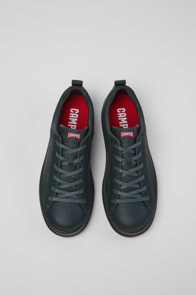 Runner Green leather sneakers for men