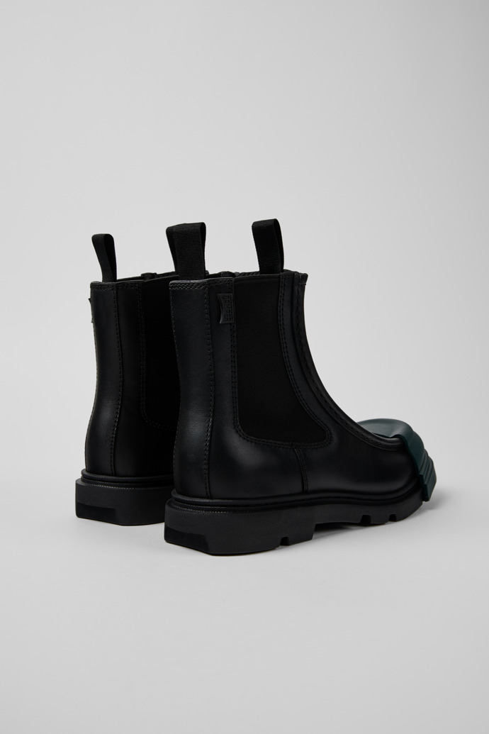 Junction Black leather chelsea boots for women
