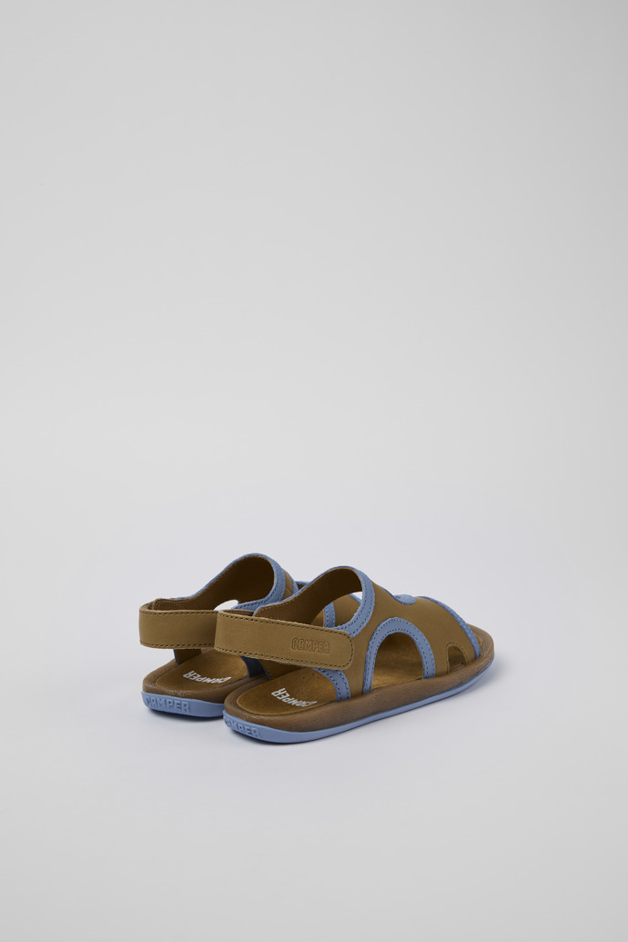 Bicho Brown Leather 2-Strap Sandal