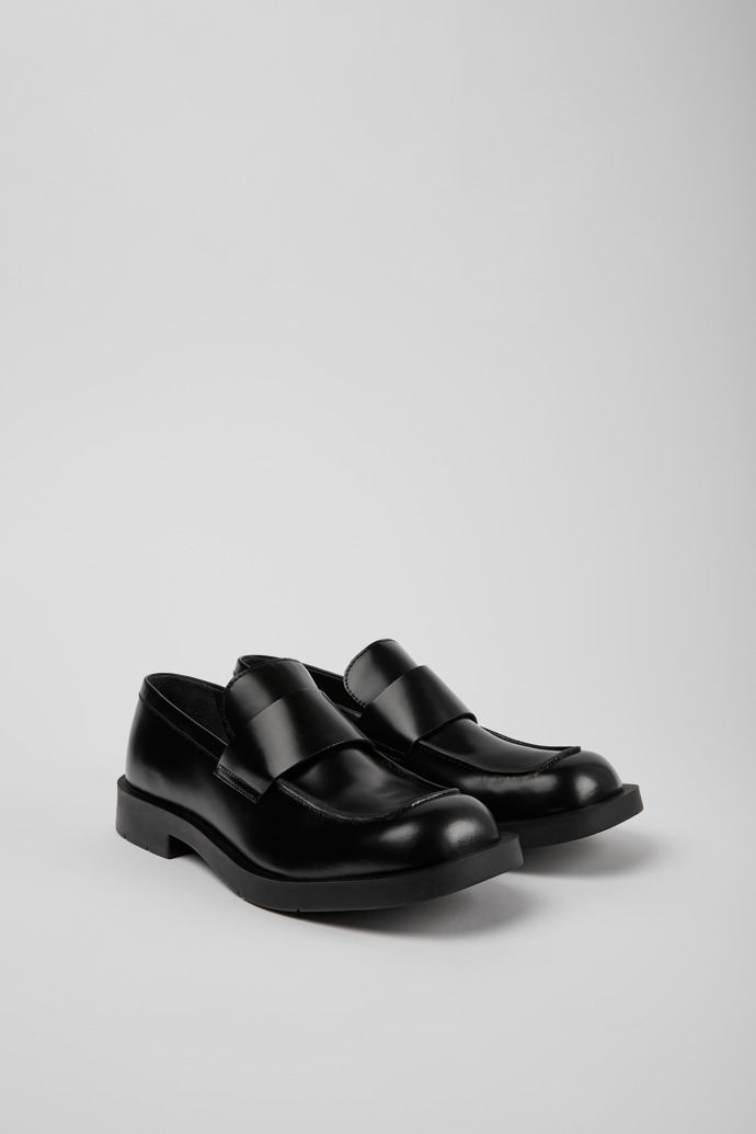 Mil 1978 Black Leather Loafers