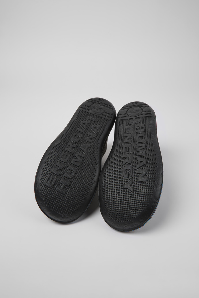 Beetle Gray textile and nubuck shoes for men