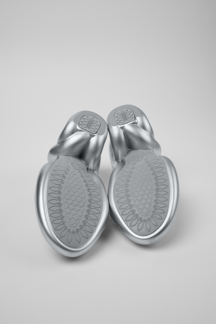 Kobarah Silver Sandals for Men.