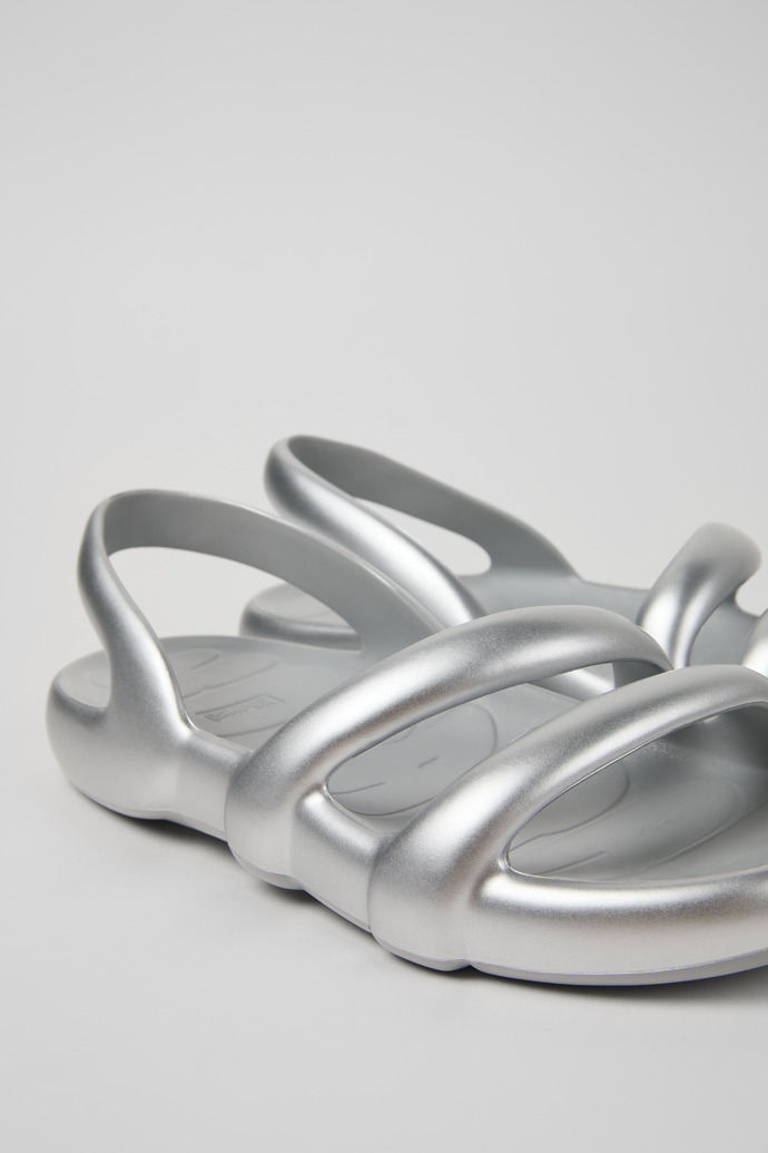 Kobarah Flat Silver Sandals.