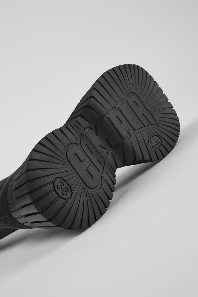 BCN TENCEL® Black Textile Mid Boots for Women.