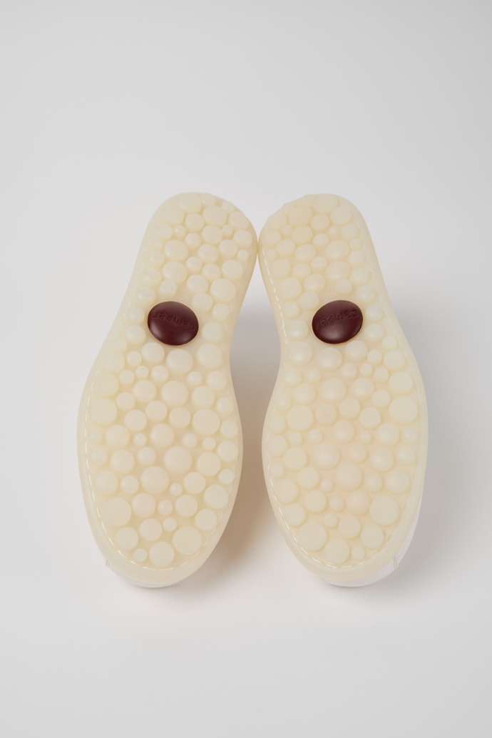 Pelotas White Leather Men's Shoes.