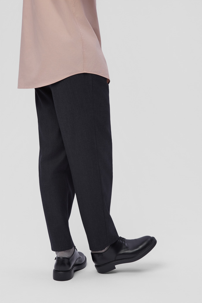 Dean Black Leather Shoes for Men.